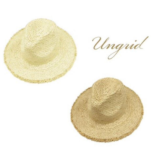 Ungrid(アングリッド)のungrid フリンジラフィアハット レディースの帽子(ハット)の商品写真