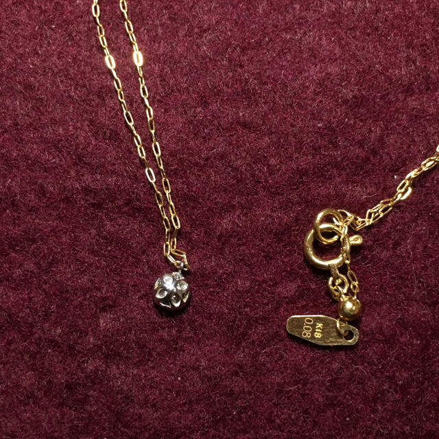 agete(アガット)のアガット　18K ネックレス　 レディースのアクセサリー(ネックレス)の商品写真