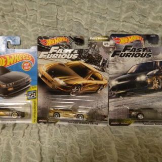 歴代シルビア３台セット　S13、S14、S15（USA版ホットウィール含む）新品(ミニカー)