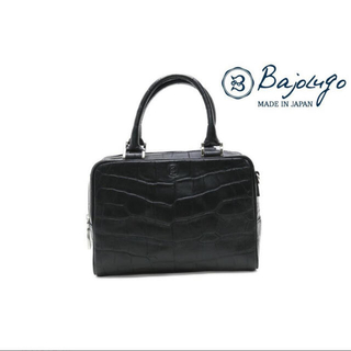 バジョルゴ BajoLugo クロコ バッグ ミニミニブリーフケース ブラック(ビジネスバッグ)