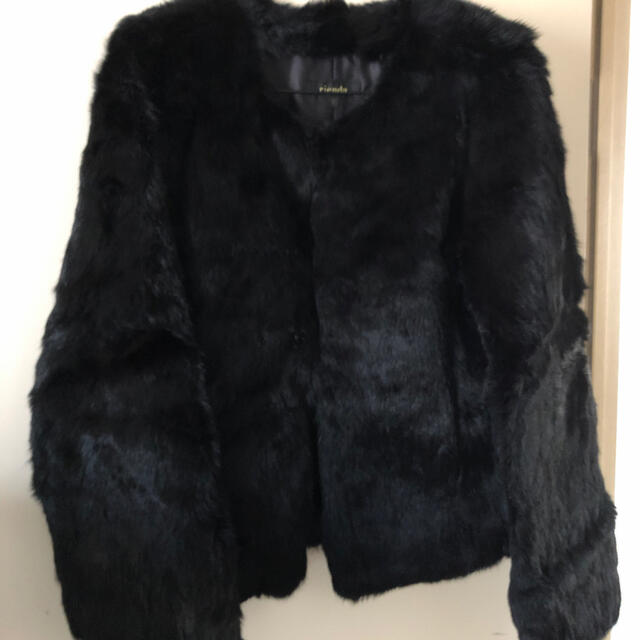 rienda(リエンダ)のriendaリアルラビットファーコート レディースのジャケット/アウター(毛皮/ファーコート)の商品写真