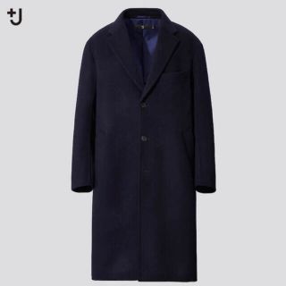 ユニクロ(UNIQLO)のユニクロ ジルサンダー ＋J カシミヤブレンドオーバーサイズチェスターコート(チェスターコート)