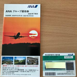 エーエヌエー(ゼンニッポンクウユ)(ANA(全日本空輸))の【匿名配送】ANA 株主優待券とグループ優待券(その他)