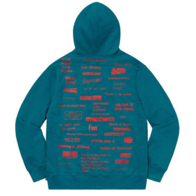 メンズL Supreme Stop Crying Hooded Sweatshirt