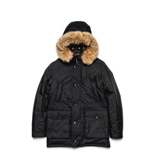 UNIFORM EXPERIMENT ユニフォームエクスペリメント ジャケット NANGA ナンガ スタンドカラー ミリタリー ダウンジャケット STAND COLLAR DOWN JACKET 21AW ブラック JPN XL アウター ブルゾン コラボ【メンズ】【美品】