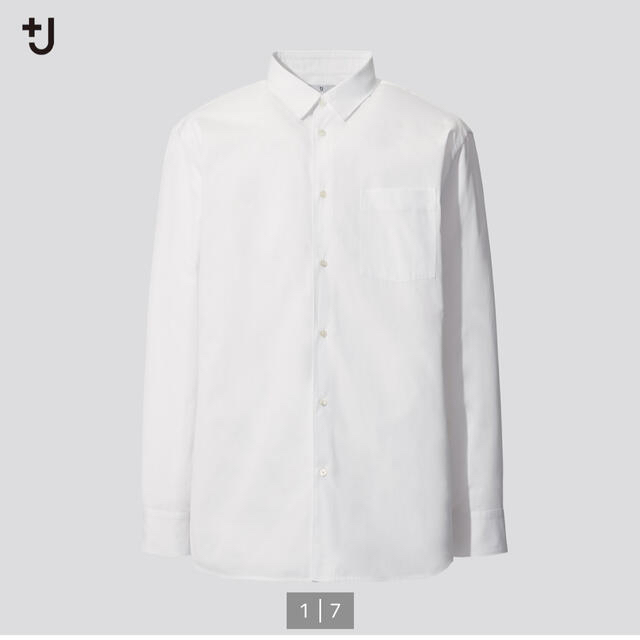UNIQLO+J スーピマコットンレギュラーフィットシャツ Mサイズ