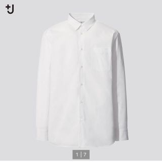 ユニクロ(UNIQLO)のUNIQLO+J スーピマコットンレギュラーフィットシャツ Mサイズ(シャツ)