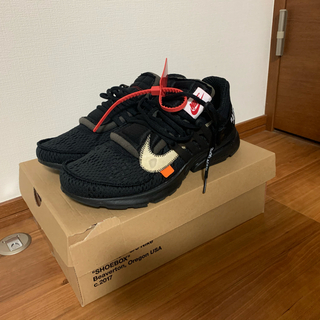 オフホワイト(OFF-WHITE)の【新品】NIKE×offWhite エアプレスト (スニーカー)