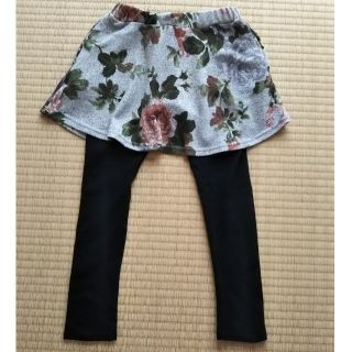 韓国こども服Bee 花柄スカッツ 120cm(スカート)