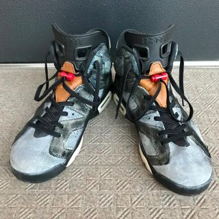 ナイキ(NIKE)のNIKE AIR JORDAN 6 WASHED DENIM カスタム品(スニーカー)