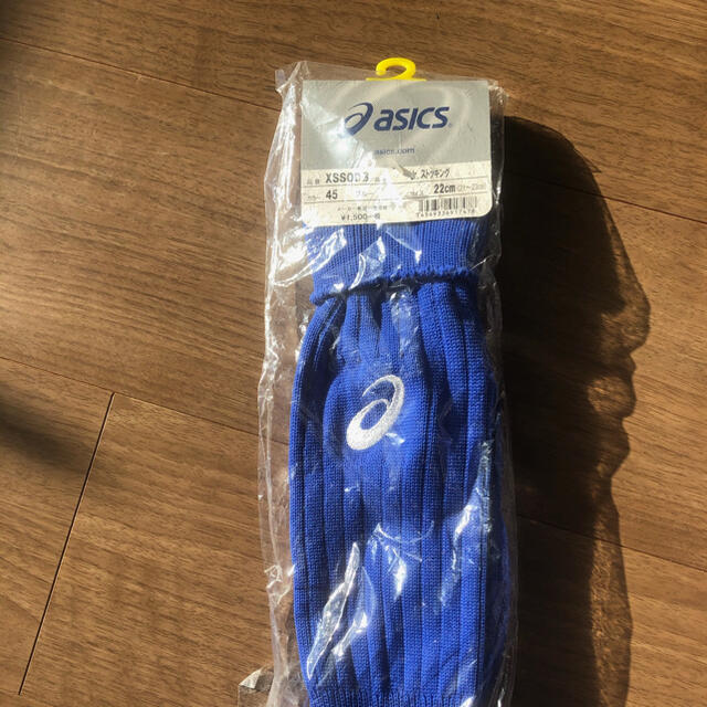 asics(アシックス)のasics スポーツ用ジュニアソックス　21-23cm ブルー　※2足セット スポーツ/アウトドアのサッカー/フットサル(その他)の商品写真