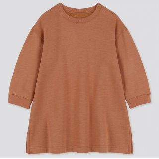 ユニクロ(UNIQLO)のかんかん様専用☆UNIQLO ボアスウェットワンピース  100(Tシャツ/カットソー)