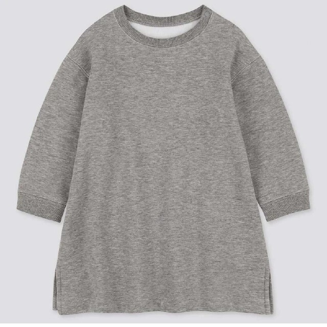 UNIQLO(ユニクロ)のUNIQLO ボアスウェットワンピース 100サイズ キッズ/ベビー/マタニティのキッズ服女の子用(90cm~)(ワンピース)の商品写真