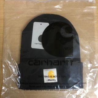 カーハート(carhartt)のカーハート　ニット帽　ブラック　新品未使用(ニット帽/ビーニー)