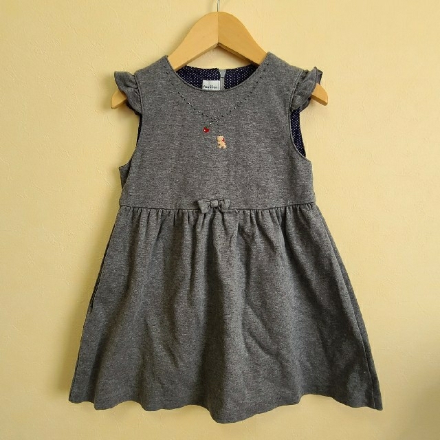 familiar(ファミリア)のご専用★familiar110　ワンピース　グレー キッズ/ベビー/マタニティのキッズ服女の子用(90cm~)(ワンピース)の商品写真