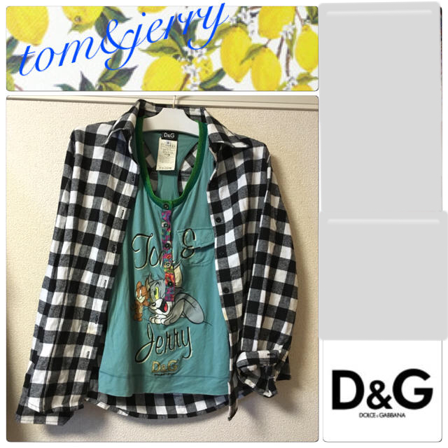 D&G(ディーアンドジー)のD&Gトム&ジェリーコラボタンク シャツ レディースのトップス(カットソー(半袖/袖なし))の商品写真