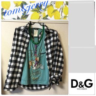 ディーアンドジー(D&G)のD&Gトム&ジェリーコラボタンク シャツ(カットソー(半袖/袖なし))