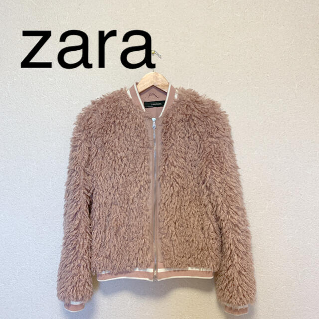 【ZARA】ファーコート　モコモコ　フェイクファーコート