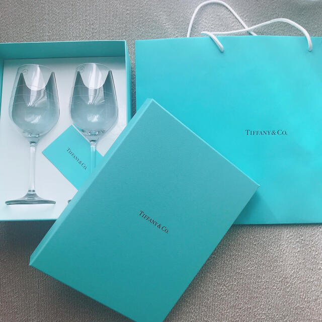 ティファニー　ペア　ワイングラス　Tiffany&Co.