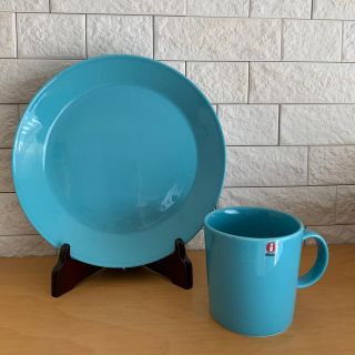 イッタラ(iittala)のイッタラティーマ　ターコイズ　プレート&マグ(食器)