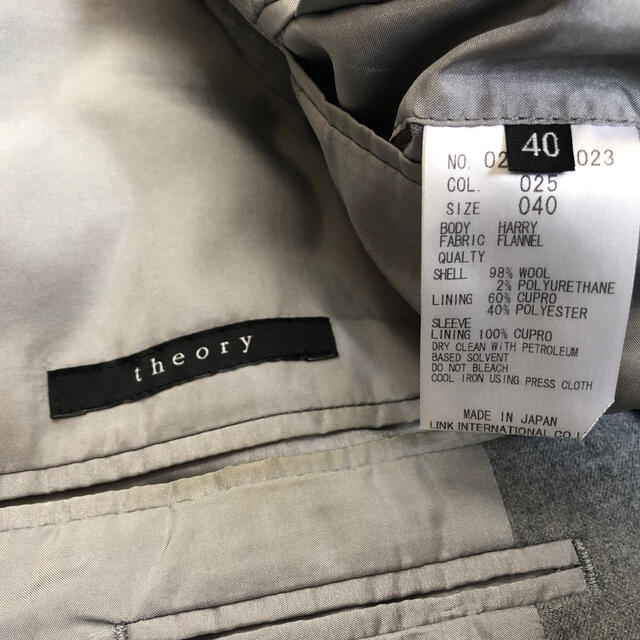 theory(セオリー)のtheory wool 3B jaket size 40 メンズのジャケット/アウター(テーラードジャケット)の商品写真