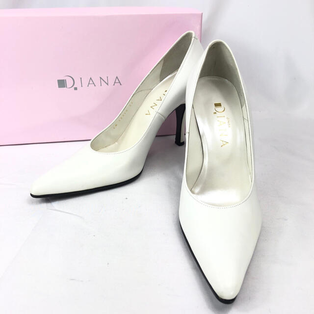 【未使用品】DIANA ダイアナ ポインテッドトゥ レザー パンプス 23cm