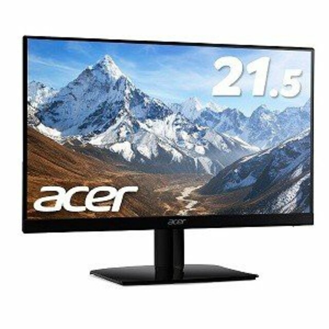 Acer(エイサー)の送料込！　新品未開封品acerPCモニター21.5型/ワイド/フルHD スマホ/家電/カメラのPC/タブレット(ディスプレイ)の商品写真