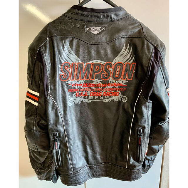 SIMPSON(シンプソン)の難あり・シンプソン　バイクジャケット Ｌサイズ  自動車/バイクのバイク(装備/装具)の商品写真
