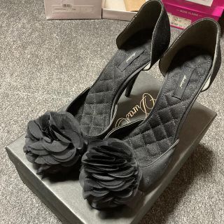 クリスチャンディオール(Christian Dior)の新品未使用✨シャネル風な💕サテンハイヒール💕37💓24.5センチ(ハイヒール/パンプス)