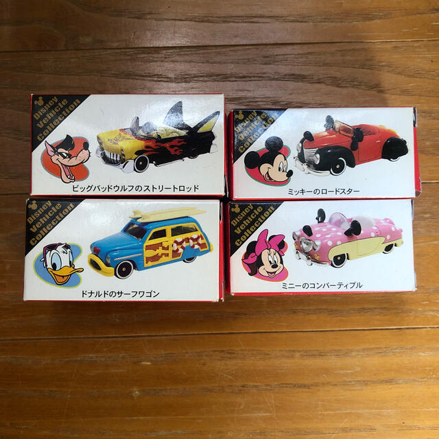 ディズニー　mickey vehicles collection ミニカー4個おもちゃ/ぬいぐるみ