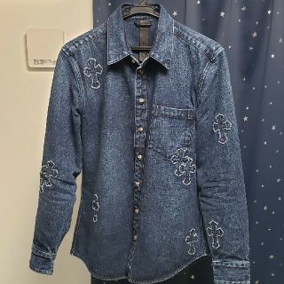 クロムハーツ(Chrome Hearts)のレア！CHROME HEARTS国内正規品　デニムクロスパッチジャケット　M(Gジャン/デニムジャケット)