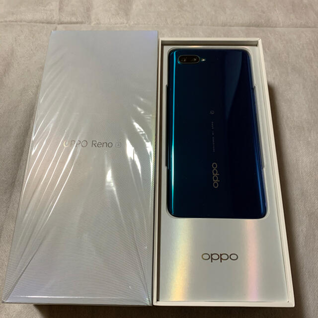 oppo Reno a 128GB buleスマートフォン/携帯電話