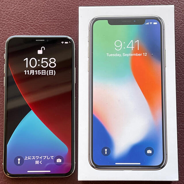 iPhone X SIMフリー シルバー 64GB