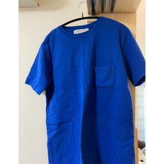 レミレリーフ(REMI RELIEF)のREMI  RELIEF レミーリーフ　ブルー　ポケットTシャツ　M ビームス　(Tシャツ/カットソー(半袖/袖なし))