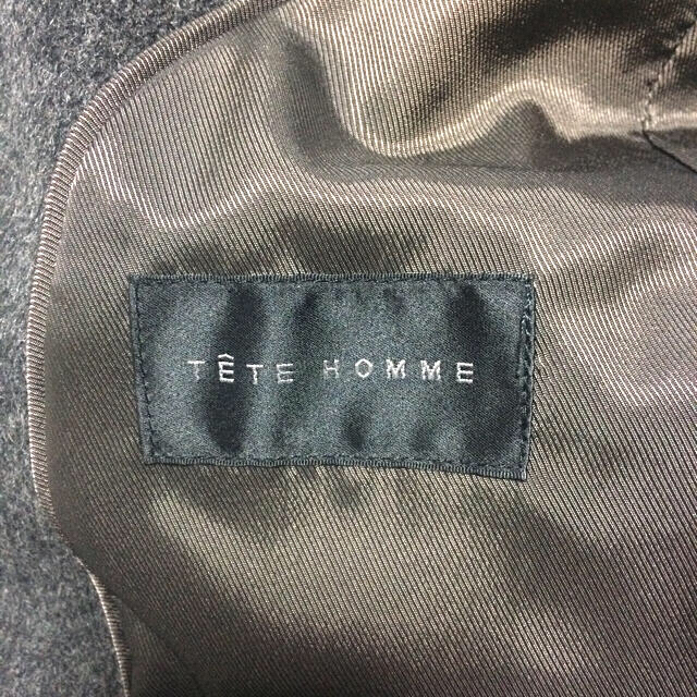 TETE HOMME(テットオム)の専用ページ【美品】TETE HOMME ステンカラーコート Sサイズ メンズのジャケット/アウター(ステンカラーコート)の商品写真