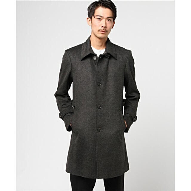 TETE HOMME(テットオム)の専用ページ【美品】TETE HOMME ステンカラーコート Sサイズ メンズのジャケット/アウター(ステンカラーコート)の商品写真