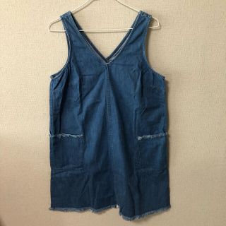 オールドネイビー(Old Navy)のold navy ジャンパースカート　デニム(ひざ丈スカート)