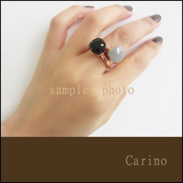 大粒 キャンディリング ブラック 9－１7.5号 レディースのアクセサリー(リング(指輪))の商品写真