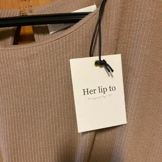 SNIDEL(スナイデル)のHer lip to ラッフルジャージードレス  レディースのワンピース(ひざ丈ワンピース)の商品写真