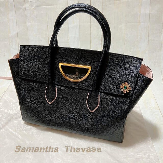 Samantha Thavasa(サマンサタバサ)の新品　Samantha Thavasa Violet D バック　黒 レディースのバッグ(トートバッグ)の商品写真