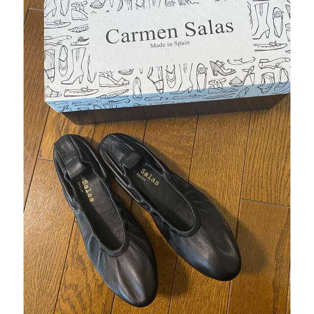 Adam et Rope'(アダムエロぺ)のCarmen Salas スリッパ シューズ　黒　37 新品 レディースの靴/シューズ(バレエシューズ)の商品写真