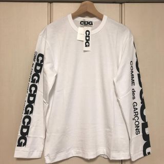 コムデギャルソン(COMME des GARCONS)の送料込新品 コムデギャルソン ロゴロングスリーブ 白(Tシャツ/カットソー(七分/長袖))