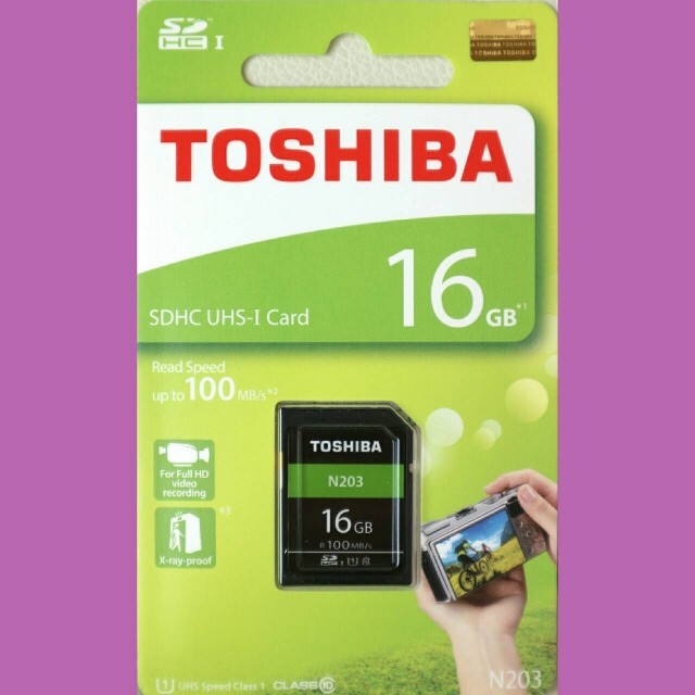 東芝(トウシバ)の東芝 SDカード 16GB スマホ/家電/カメラのスマートフォン/携帯電話(その他)の商品写真