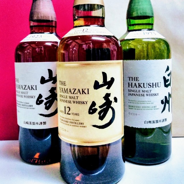 山崎12年&山崎NV&白州NV カートン付き 山崎12年&山崎NV&白州NV カートン付き