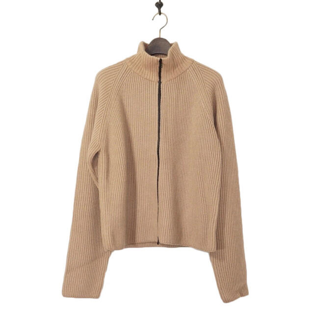 URU 19AW BABY ALPACA ZIP UP KNIT