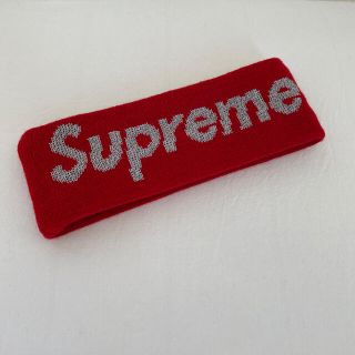 シュプリーム(Supreme)のsupreme ヘアバンド レッド 美品 newera(キャップ)