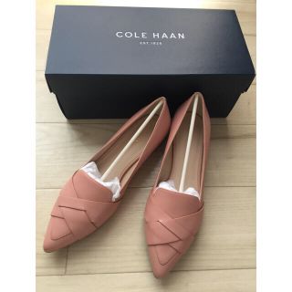 コールハーン(Cole Haan)のコールハーン 革靴 ローヒール ピンク 24.5㎝ サイズ7.5(ローファー/革靴)