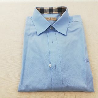 バーバリー(BURBERRY)のバーバリー　チェックディテール ストレッチコットンポプリン シャツ(シャツ)