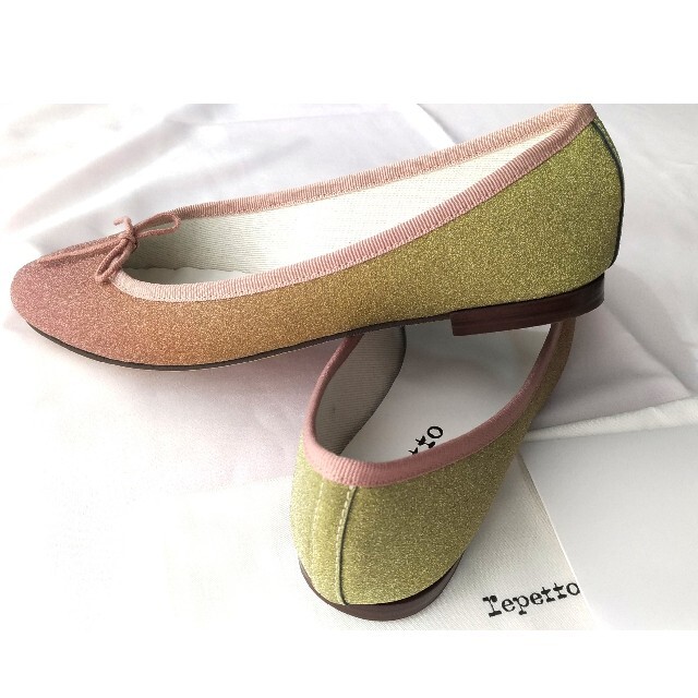 repetto(レペット)の新品　レペット 38.5 (24cm) キラキラのラメ　グラデーション レディースの靴/シューズ(バレエシューズ)の商品写真