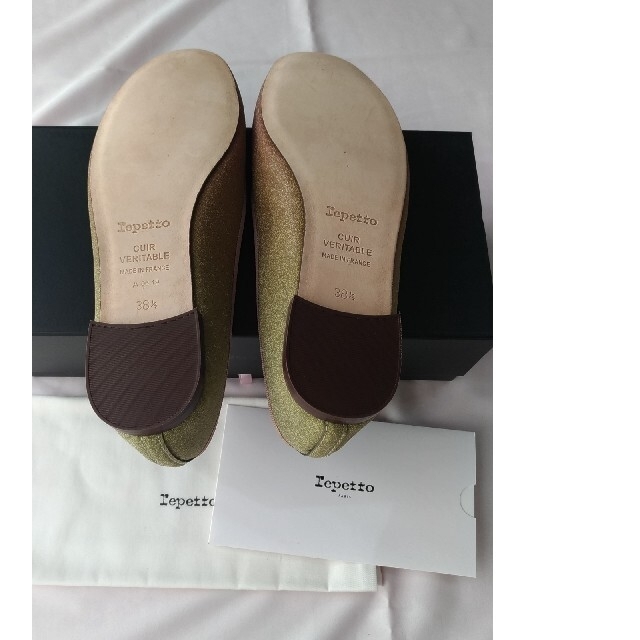 repetto(レペット)の新品　レペット 38.5 (24cm) キラキラのラメ　グラデーション レディースの靴/シューズ(バレエシューズ)の商品写真